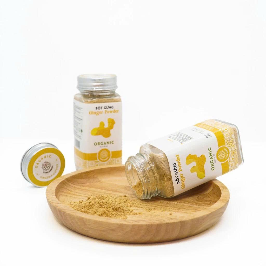 Bột Gừng Vinasamex 40g - Thực Phẩm Bổ Sung Dinh Dưỡng Cho Cả Gia Đình, Người Tiểu Đường, Ăn Kiêng, Ăn Chay, Gia Vị Cho Những Bữa Ăn Tròn Vị, Tẩm Uớp Món Ăn (GV)