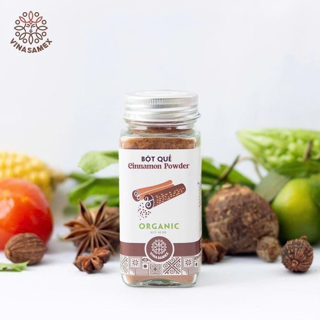 Bột Gia Vị Hữu Cơ Vinasamex 50g - Thực Phẩm Bổ Sung Dinh Dưỡng Cho Cả Gia Đình, Người Tiểu Đường, Ăn Kiêng, Ăn Chay, Gia Vị Cho Những Bữa Ăn Tròn Vị, Tẩm Uớp Món Ăn (GV)