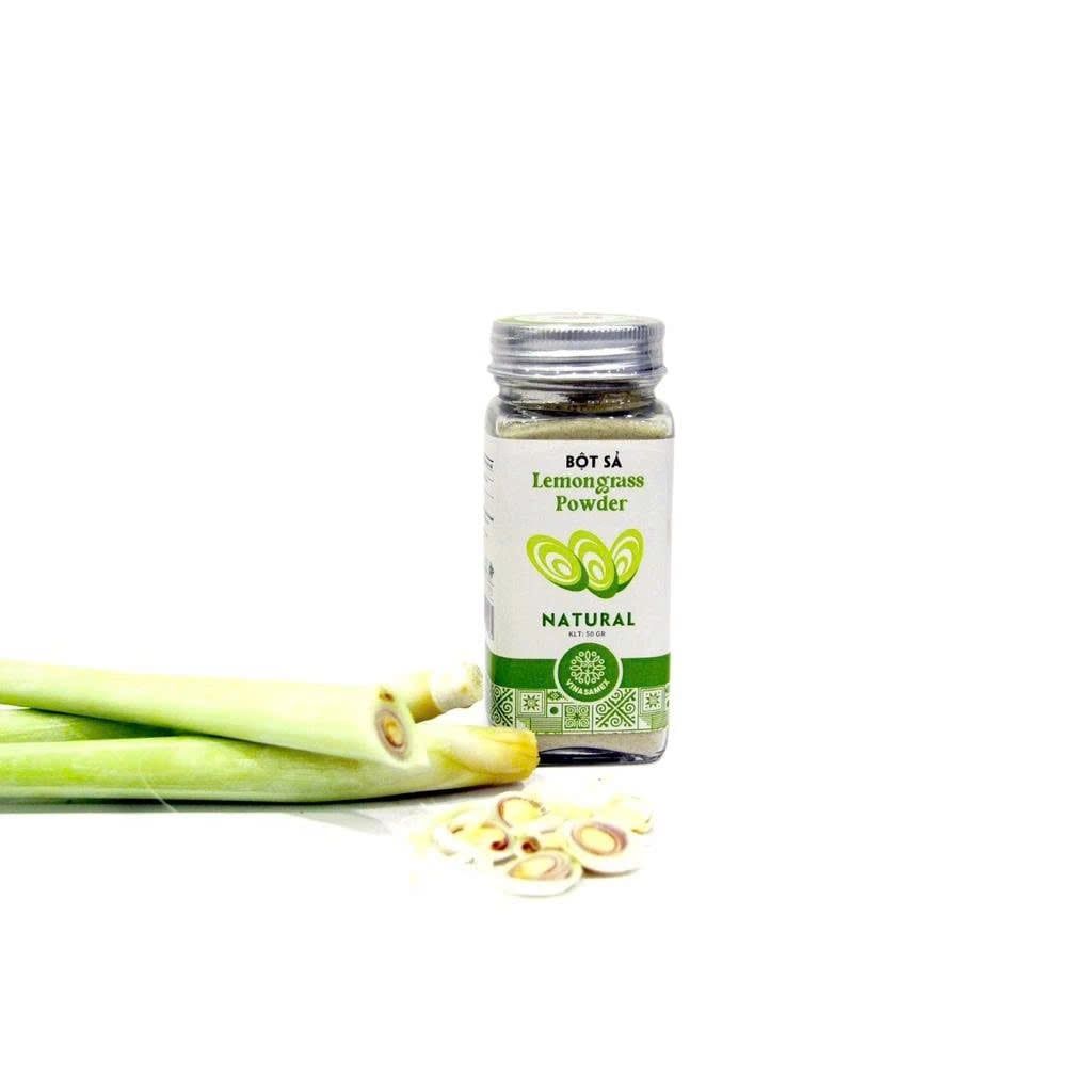 Bột Sả Vinasamex 50g - Thực Phẩm Bổ Sung Dinh Dưỡng Cho Cả Gia Đình, Người Tiểu Đường, Ăn Kiêng, Ăn Chay, Gia Vị Cho Những Bữa Ăn Tròn Vị, Tẩm Uớp Món Ăn (GV)