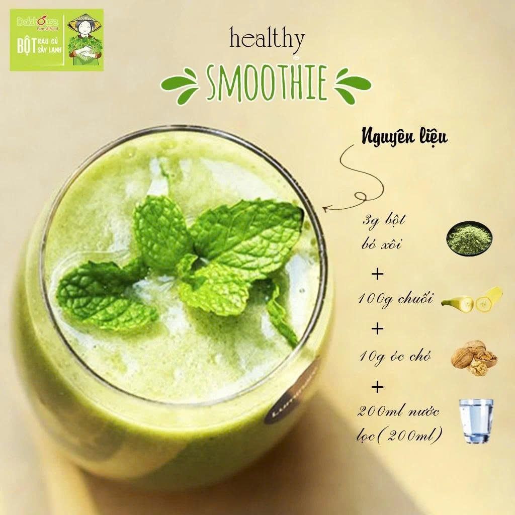Bột Cải Bó Xôi Dalahouse - Bột Rau Củ Hữu Cơ Nguyên Chất Sấy Lạnh (BRC)