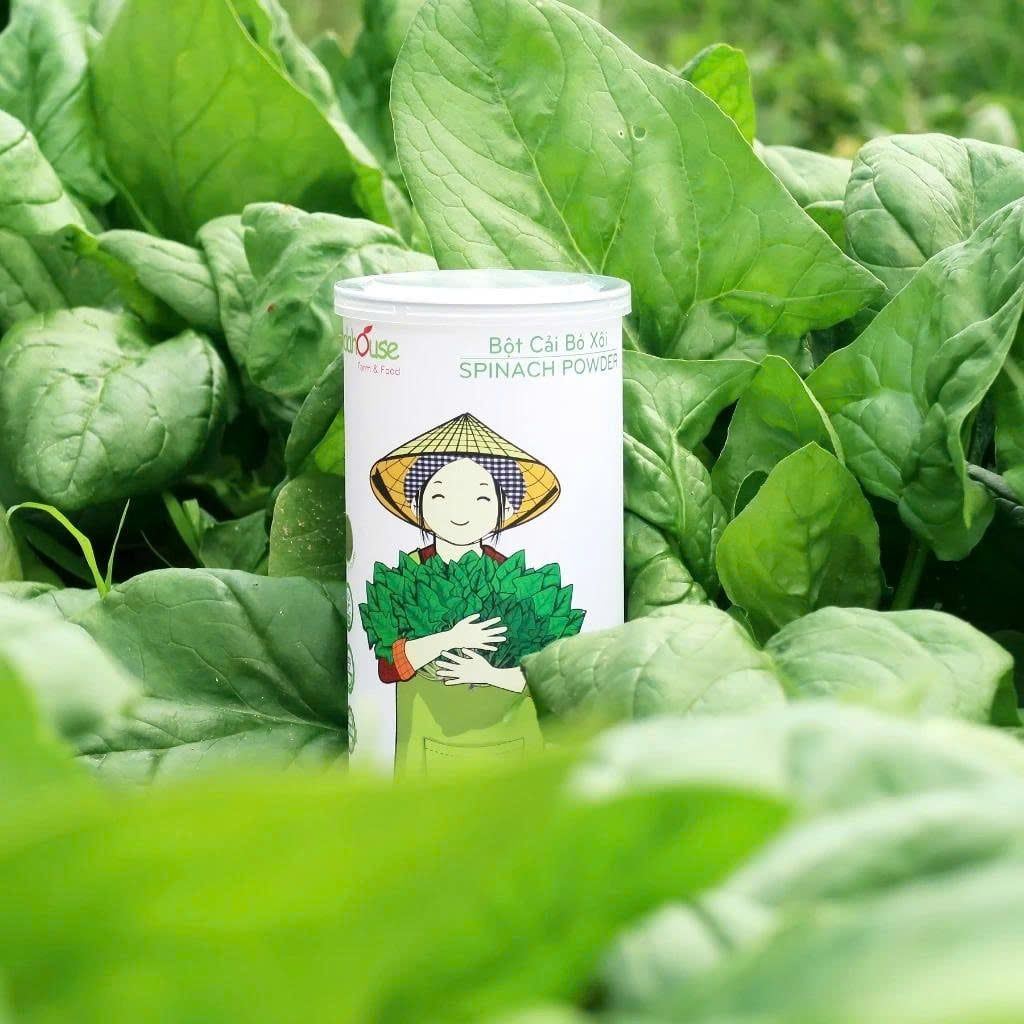 Bột Cải Bó Xôi Dalahouse - Bột Rau Củ Hữu Cơ Nguyên Chất Sấy Lạnh (BRC)