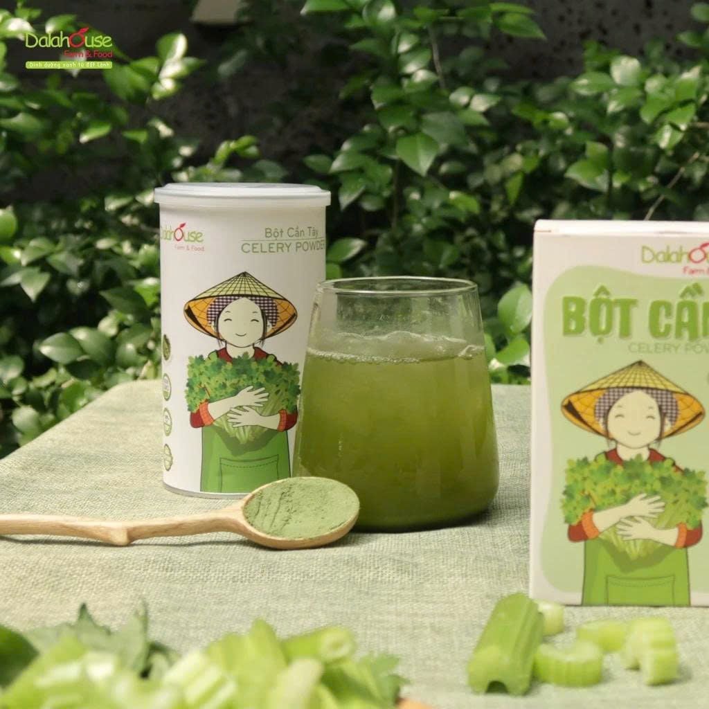 Bột Cần Tây Dalahouse - Bột Rau Củ Hữu Cơ Nguyên Chất Sấy Lạnh (BRC)