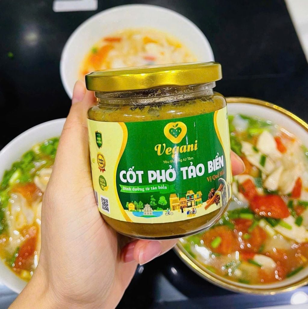 Cốt Phở Tảo Biển Vegani 250g - Thực Phẩm Bổ Sung Dinh Dưỡng Cho Cả Gia Đình, Người Tiểu Đường, Ăn Kiêng, Ăn Chay, Gia Vị Nấu Phở Chay Thanh Ngọt Tự Nhiên (GV)