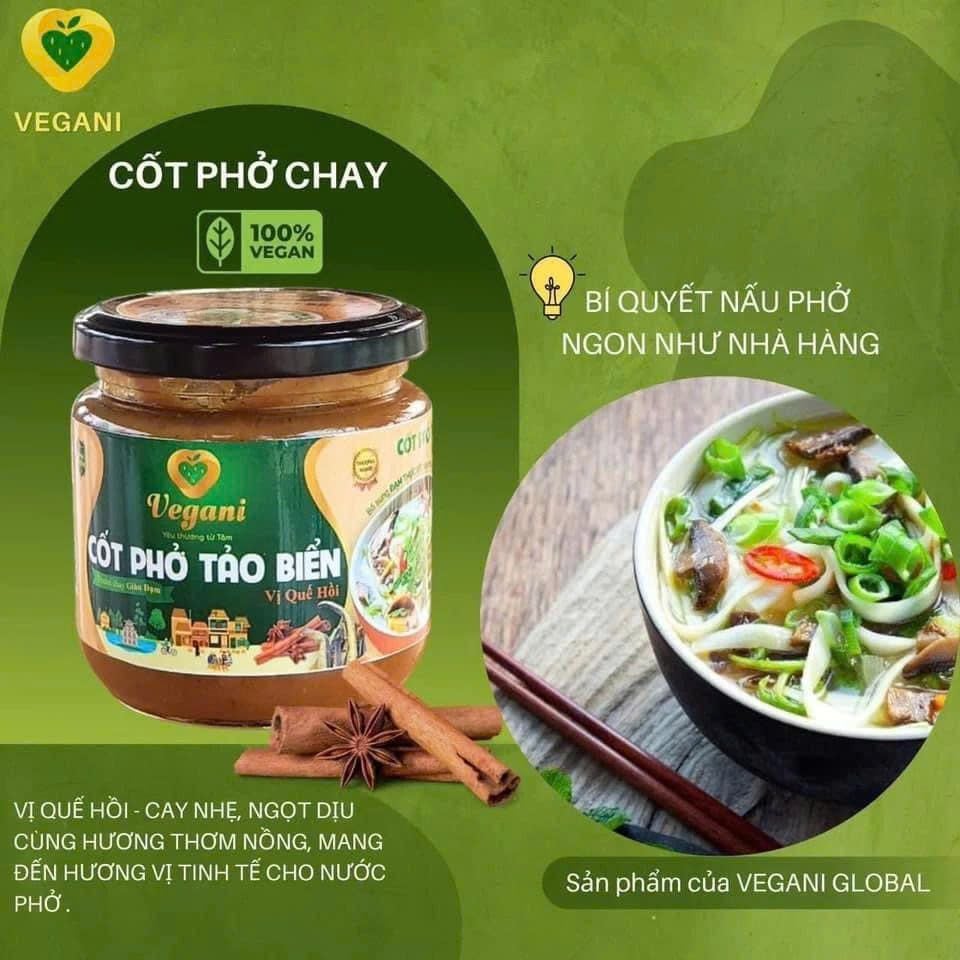 Cốt Phở Tảo Biển Vegani 250g - Thực Phẩm Bổ Sung Dinh Dưỡng Cho Cả Gia Đình, Người Tiểu Đường, Ăn Kiêng, Ăn Chay, Gia Vị Nấu Phở Chay Thanh Ngọt Tự Nhiên (GV)