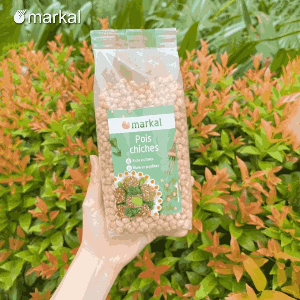 Đậu Gà Hữu Cơ Markal Túi 500g - Thực Phẩm Bổ Sung Dinh Dưỡng Cho Mẹ Bầu, Sau Sinh, Người Già, Người Tiểu Đường, Ăn Chay, Ăn Kiêng, Eat Clean, Healthy, Tốt Cho Tim Mạch, Đậu Chickpeas Nấu Soup, Salad, Sữa Hạt, Bánh Hoặc Snack (ĐTV, CX, Hạt Và Đậu)