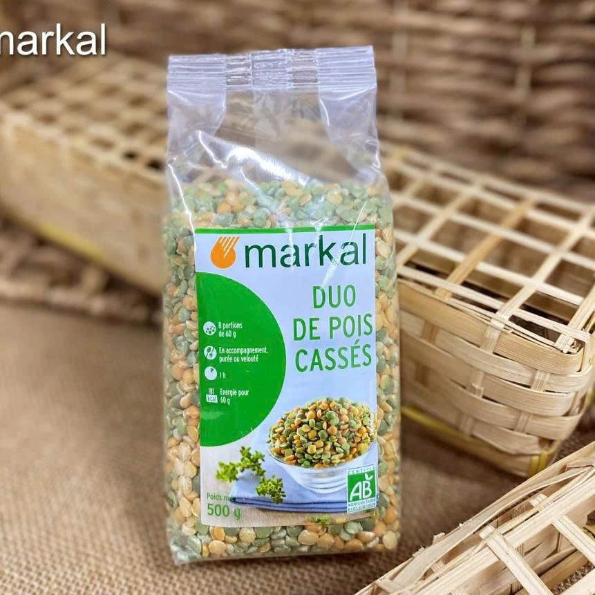 Đậu Hà Lan Hữu Cơ Markal (Xanh & Vàng) 500g - Thực Phẩm Bổ Sung Dinh Dưỡng Cho Mẹ Bầu, Sau Sinh, Người Già, Người Tiểu Đường, Ăn Chay, Ăn Kiêng, Eat Clean, Healthy, Tốt Cho Tim Mạch, Nấu Soup, Salad, Sữa Hạt (ĐTV, CX, Hạt Và Đậu)