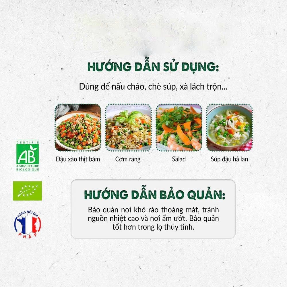 Đậu Hà Lan Hữu Cơ Markal (Xanh & Vàng) 500g - Thực Phẩm Bổ Sung Dinh Dưỡng Cho Mẹ Bầu, Sau Sinh, Người Già, Người Tiểu Đường, Ăn Chay, Ăn Kiêng, Eat Clean, Healthy, Tốt Cho Tim Mạch, Nấu Soup, Salad, Sữa Hạt (ĐTV, CX, Hạt Và Đậu)