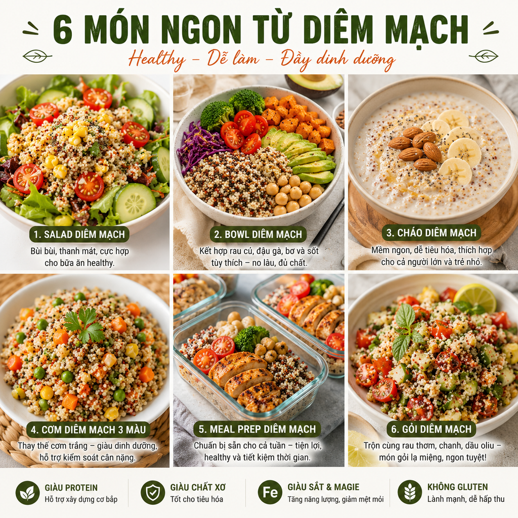 Hạt Diêm Mạch Ba Màu/ Trắng Hữu Cơ C'Lavie 200g - Thực Phẩm Bổ Sung Dinh Dưỡng Cho Mẹ Bầu, Sau Sinh, Người Già, Người Tiểu Đường, Ăn Chay, Ăn Kiêng, Eat Clean, Healthy, Dùng Nấu Sữa Hạt, Chè, Cháo Ăn Dặm Cho Bé (ĐTV, NCNC, CX, SPF, Hạt Và Đậu)