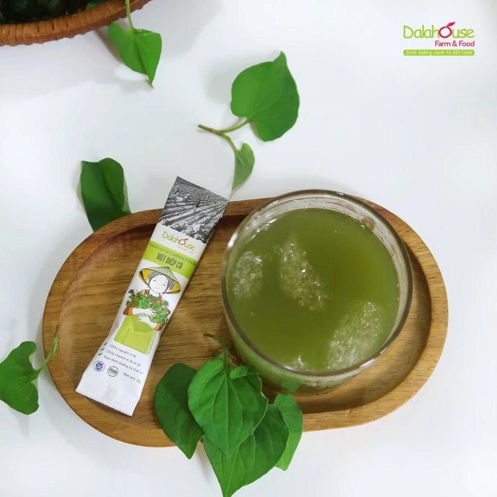 Bột Diếp Cá Dalahouse - Bột Rau Củ Hữu Cơ Nguyên Chất Sấy Lạnh (BRC)