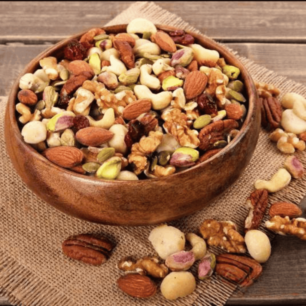Mixed Nuts (Hạt Mix) Mẹ Mít Hộp 500g - Thực Phẩm Bổ Sung Dinh Dưỡng Cho Mẹ Bầu, Sau Sinh, Người Ăn Chay, Ăn Vặt, Tiện Lợi, Healthy (Bánh Và Snack Healthy)