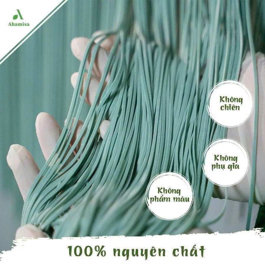 Mì Tảo Xoắn Hapimi 180g - Thực Phẩm Bổ Sung Dinh Dưỡng Cho Cả Gia Đình, Người Ăn Chay, Ăn Kiêng, Giảm Cân, Thực Dưỡng, Eat Clean, Healthy (Bún, Phở, Gạo, Mì, Nui)