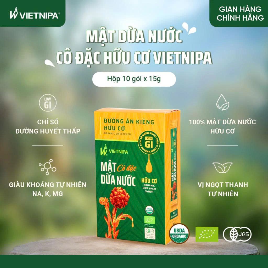Mật Dừa Nước Vietnipa - Thực Phẩm Bổ Sung Dinh Dưỡng Cho Cả Gia Đình, Người Tiểu Đường, Ăn Kiêng, Ăn Chay, Hàm Lượng Vitamin Và Muối Khoáng Cao (GV)