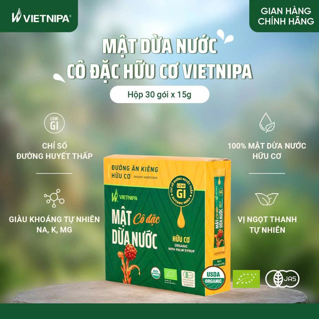 Mật Dừa Nước Vietnipa - Thực Phẩm Bổ Sung Dinh Dưỡng Cho Cả Gia Đình, Người Tiểu Đường, Ăn Kiêng, Ăn Chay, Hàm Lượng Vitamin Và Muối Khoáng Cao (GV)