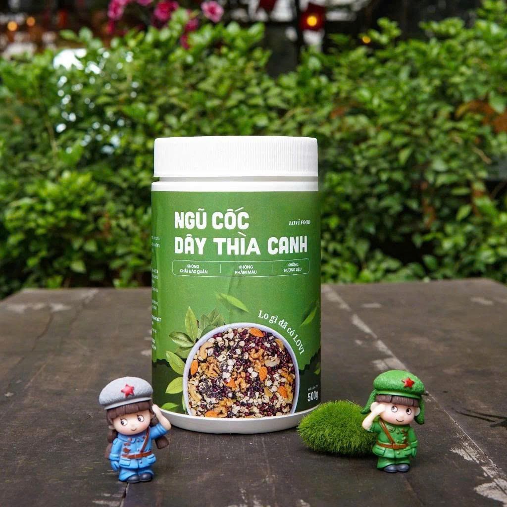 Ngũ Cốc Dây Thìa Canh Lovifood Hộp 500g - Thực Phẩm Bổ Sung Dinh Dưỡng Cho Mẹ Bầu, Sau Sinh, Người Già, Người Tiểu Đường, Ăn Chay, Ăn Kiêng, Eat Clean, Healthy, Tốt Cho Tim Mạch