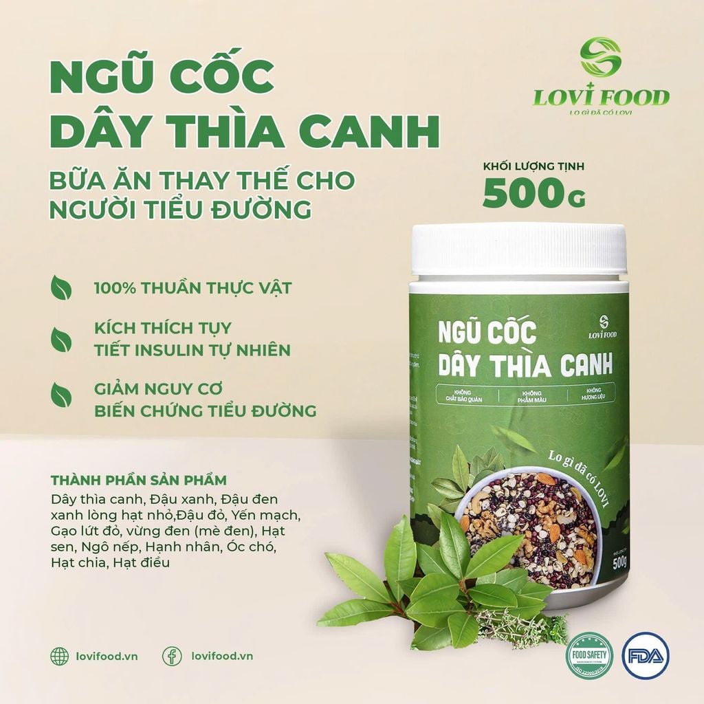 Ngũ Cốc Dây Thìa Canh Lovifood Hộp 500g - Thực Phẩm Bổ Sung Dinh Dưỡng Cho Mẹ Bầu, Sau Sinh, Người Già, Người Tiểu Đường, Ăn Chay, Ăn Kiêng, Eat Clean, Healthy, Tốt Cho Tim Mạch