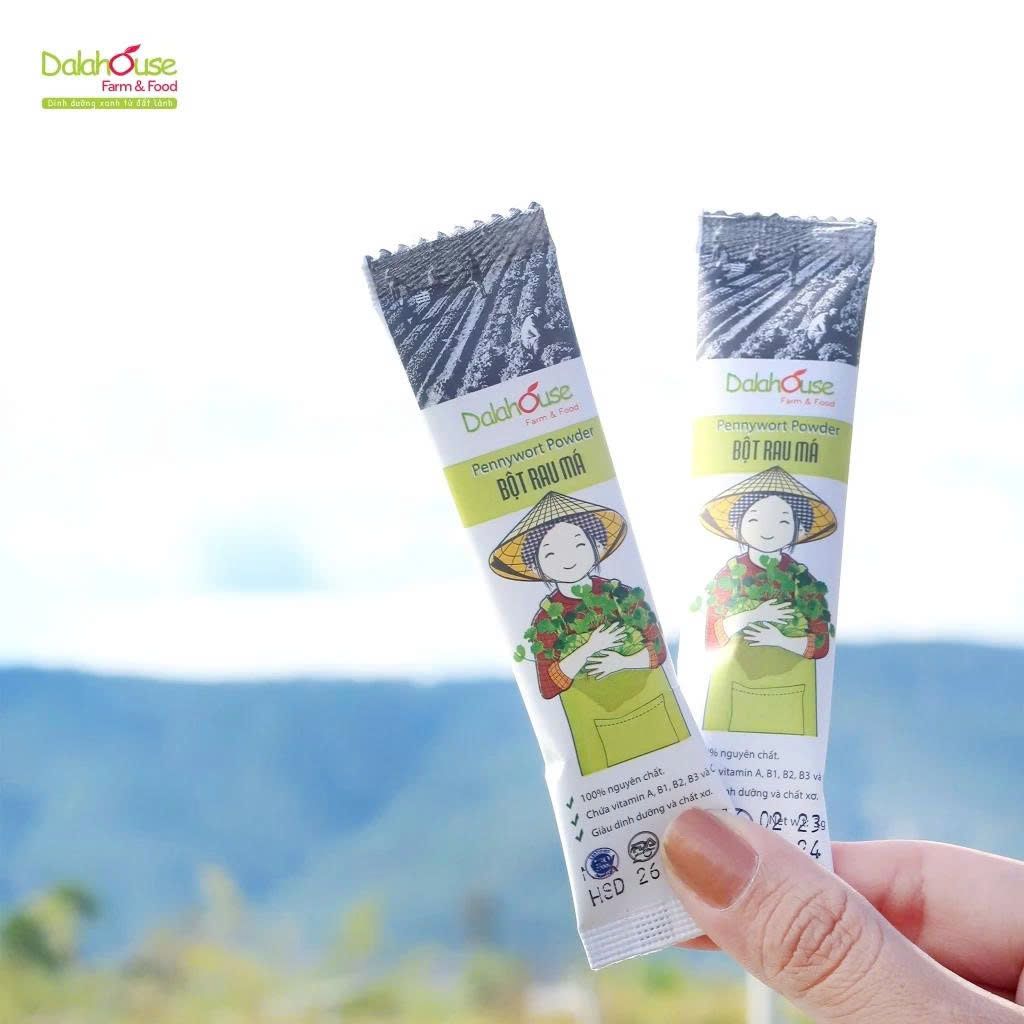 Bột Rau Má Dalahouse - Bột Rau Củ Hữu Cơ Nguyên Chất Sấy Lạnh (BRC)