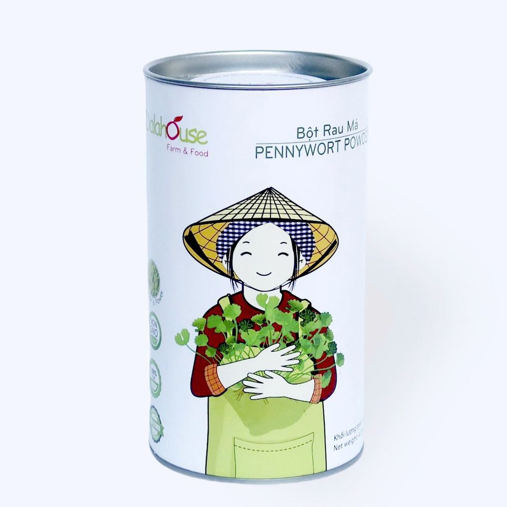 Bột Rau Má Dalahouse - Bột Rau Củ Hữu Cơ Nguyên Chất Sấy Lạnh (BRC)