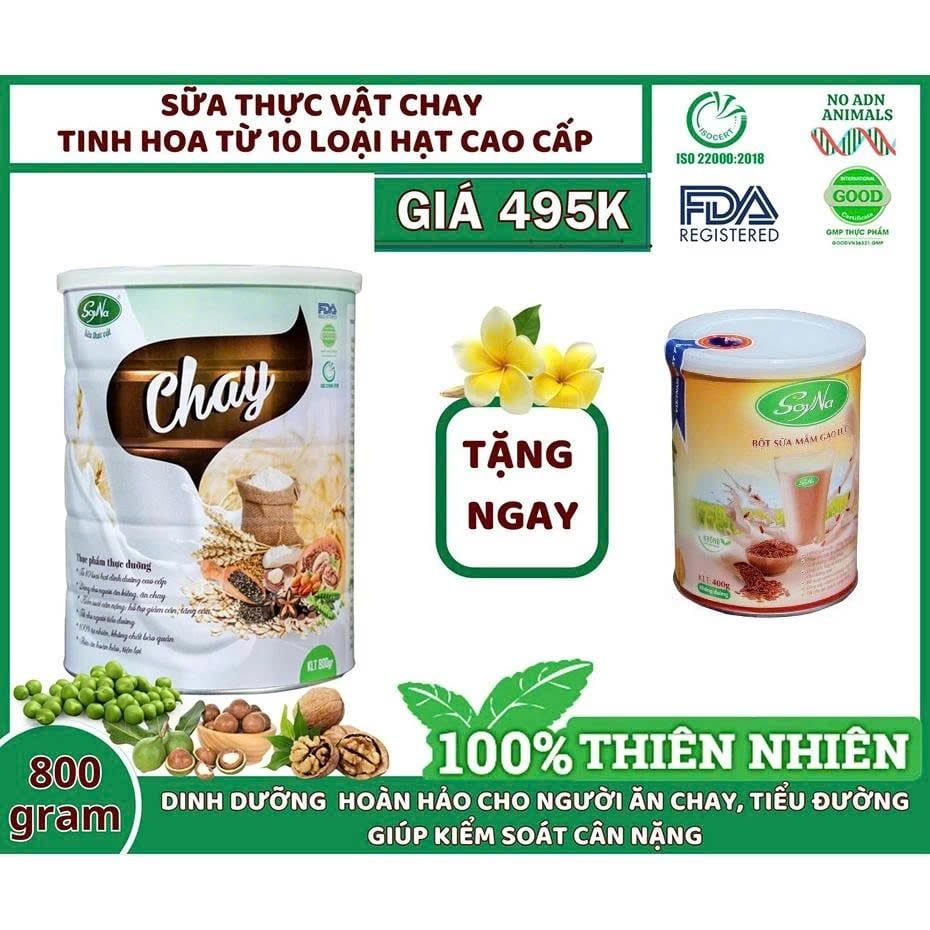 Sữa Chay Soyna - Dinh Dưỡng Cho Người Ăn Chay, Ăn Kiêng, Người Tiểu Đường, Người Già, Giảm Cân, Healthy, Tốt Cho Tim Mạch, Hàm Lượng Đạm Thực Vật Cao (SH)