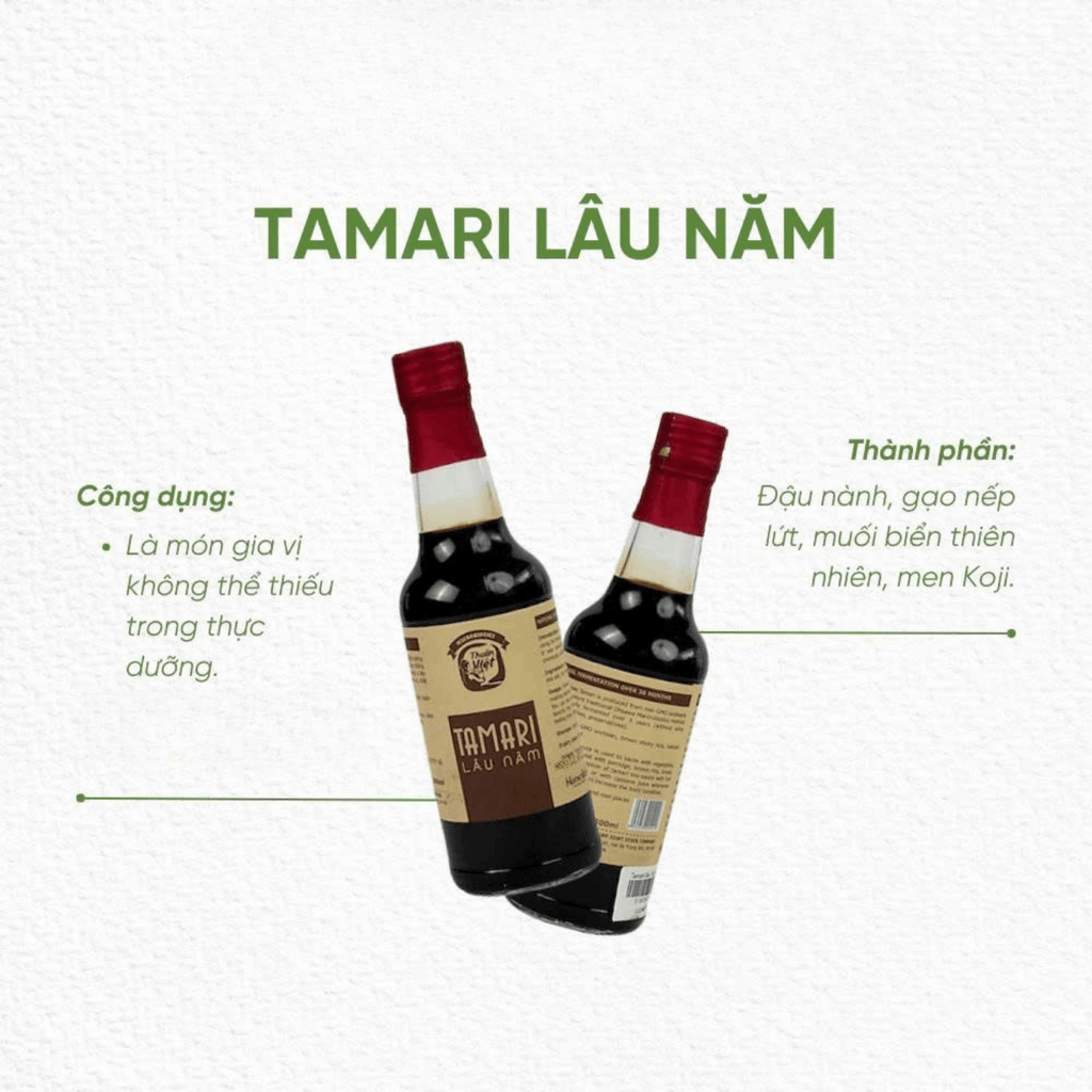 Tương Tamari Homefood Chai 300ml/500ml Lên Men Tự Nhiên - Gia Vị Truyền Thống, Ăn Chay, Healthy (GV)