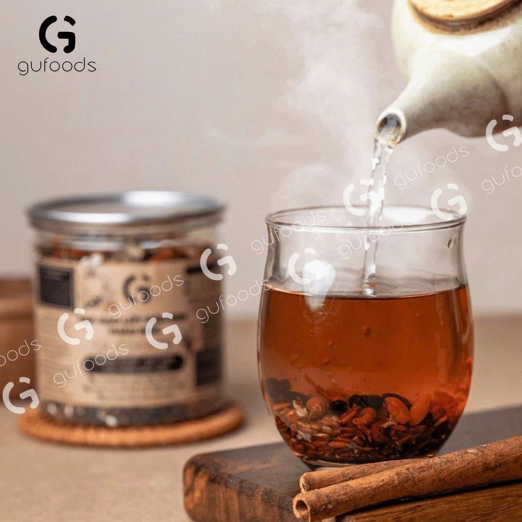 [Vị Thảo Mộc] - Trà Gạo Lứt Đậu Đen GUfoods Hũ 200g/ 500g - Thức Uống Có Lợi Cho Mẹ Bầu, Sau Sinh, Người Tiểu Đường, Người Giảm Cân, Eat Clean, Healthy, Tốt Cho Tim Mạch (Trà)