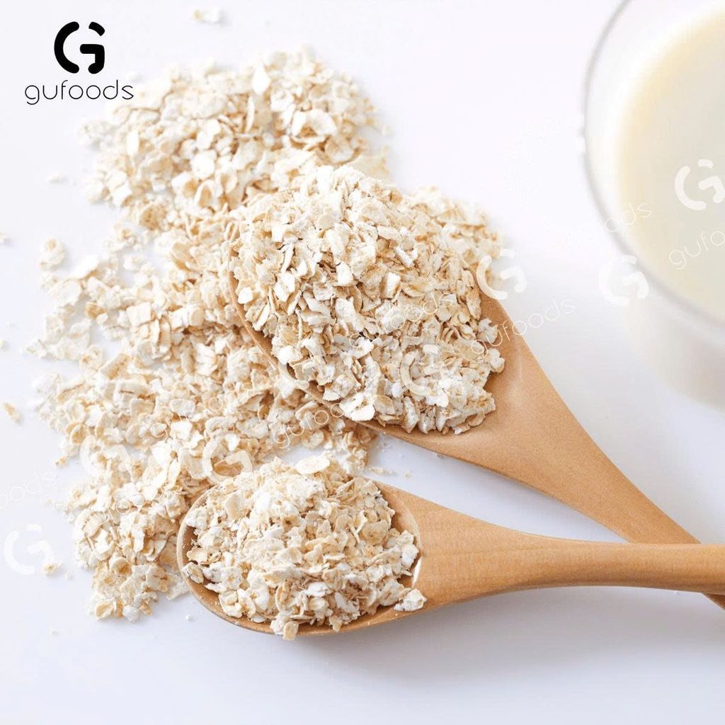 Yến Mạch Cán Vỡ 0.55mm GUfoods 500g - Thực Phẩm Bổ Sung Dinh Dưỡng Cho Người Tiểu Đường, Người Giảm Cân, Ăn Kiêng, Tập Gym, Eat Clean, Healthy, Hàm Lượng Giàu Chất Xơ (Bún, Phở, Gạo, Mì, Nui)