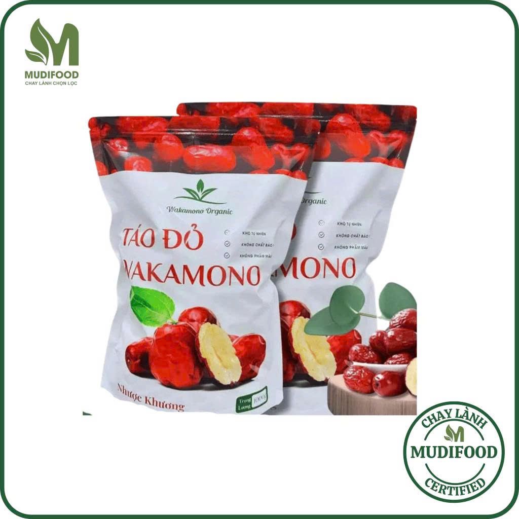 Táo Đỏ Nhược Khương Wakamono - Khô Tự Nhiên, Không Chất Bảo Quản, Giảm Stress & Cholesterol (Bánh, Snack, Hạt Và Trà)