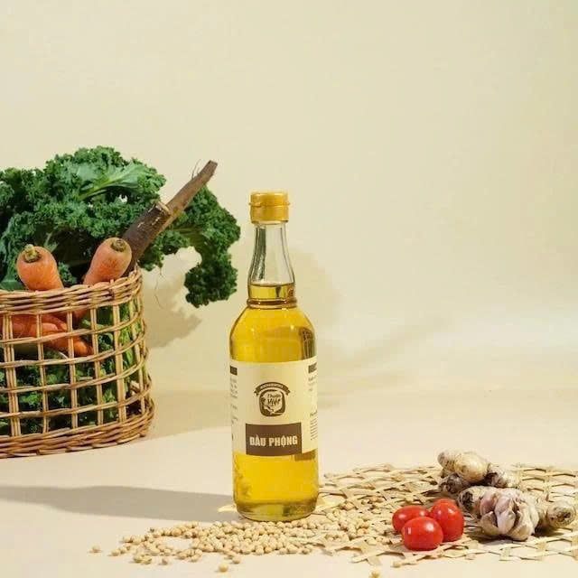 Dầu Phộng (Dầu Lạc) Organic Homefood Chai Thủy Tinh 500ml - Thực Phẩm Bổ Sung Dinh Dưỡng Cho Cả Gia Đình, Người Tiểu Đường, Ăn Kiêng, Ăn Chay (GV)