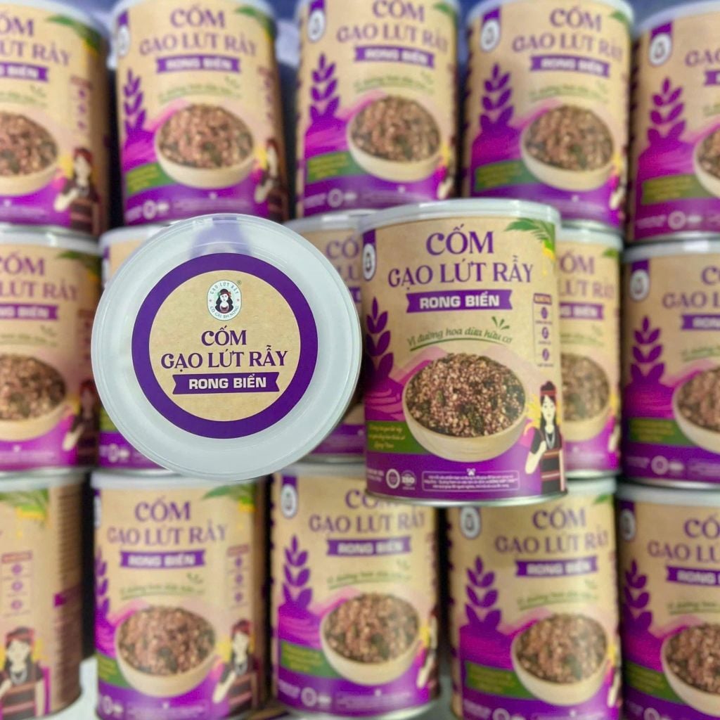 Cốm Gạo Lứt Rẫy Rong Biển Bh.Nong Hũ 180g - Thực Phẩm Bổ Sung Dinh Dưỡng Cho Người Tiểu Đường, Người Ăn Chay, Ăn Kiêng, Giảm Cân, Tập Gym, Eat Clean, Hàm Lượng Chất Xơ Cao (Bánh Và Snack Healthy)