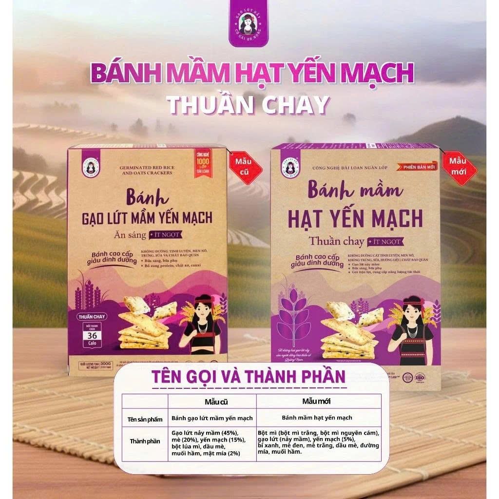Bánh Mầm Hạt Yến Mạch Bh.Nong Hộp 150g/300g - Thực Phẩm Bổ Sung Dinh Dưỡng Cho Người Tiểu Đường, Người Ăn Chay, Ăn Kiêng, Giảm Cân, Tập Gym, Eat Clean, Hàm Lượng Chất Xơ Cao (Bánh Và Snack Healthy)