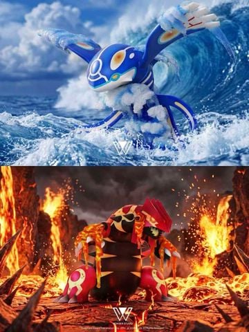  Groudon & Kyogre - Pokemon - Wonder Studio 