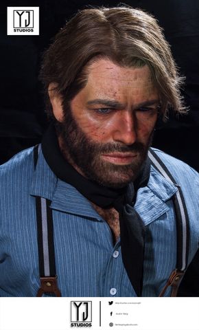  Arthur Morgan Bust - Red Dead Redemption - YJ Studio 
