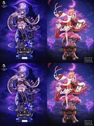  Raiden Shogun x Yae Miko - Genshin Impact - Hakimi Studio 