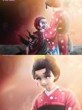  Akaza & Koyuki - Kimetsu No Yaiba - POP.ART Studio 