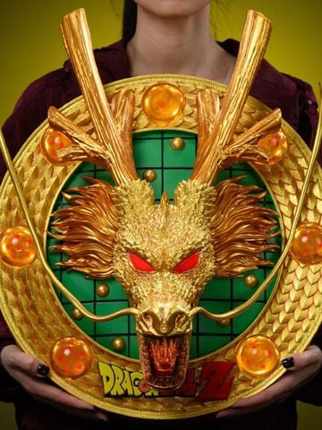  Golden Shenron 3D Wall-Mounted Table Display - Dragon Ball - WH Studio 