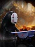  No Face man Carrying Bricks and Gold - Spirited Away - FA Studio 