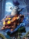  Totoro riding the wind - My Neighbor Totoro - Seven Studio 