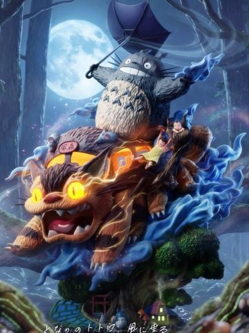 Totoro riding the wind - My Neighbor Totoro - Seven Studio 