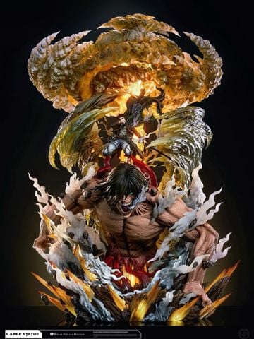  Eren Yeager & Attack Titan - Attack On Titan - Hertz Studio 