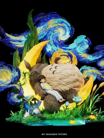 Totoro under the Starry Sky - My Neighbor Totoro - Raven Studio 