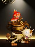  Fortune Cat and Koi Fish - Pokemon - Yuan Bao Studio 