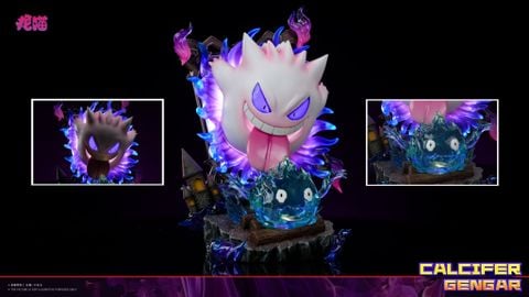  Gengar eating Calcifer - Pokemon - Long Miao Studio 