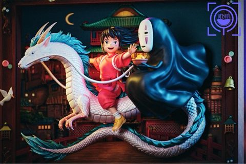  Chihiro & Haku & No Face - Spirited Away - GEISHA Studio 