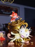  Fortune Cat and Koi Fish - Pokemon - Yuan Bao Studio 