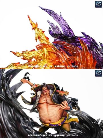  Ace vs Marshall D. Teach - One Piece - Badge Studio 
