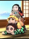  Tanjiro & Nezuko & Zenitsu & Inosuke - Kimetsu No Yaiba - NINETY SEVEN Studio 