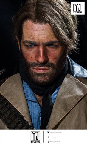  Arthur Morgan Bust - Red Dead Redemption - YJ Studio 