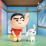  Eavesdropping Shinnosuke & Shiro - Crayon Shin-chan - NIUZI Studio 