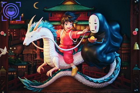  Chihiro & Haku & No Face - Spirited Away - GEISHA Studio 
