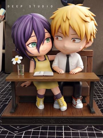  Reze x Denji in a Coffee Shop - Chainsaw Man - DEEP Studio 