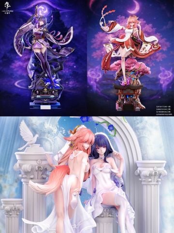  Raiden Shogun x Yae Miko - Genshin Impact - Hakimi Studio 